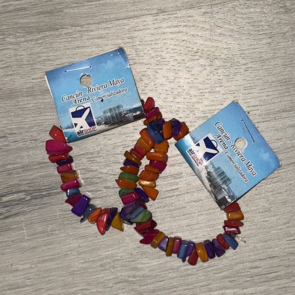 2/$15 Colorful Stone Chip Bracelets from Cancún